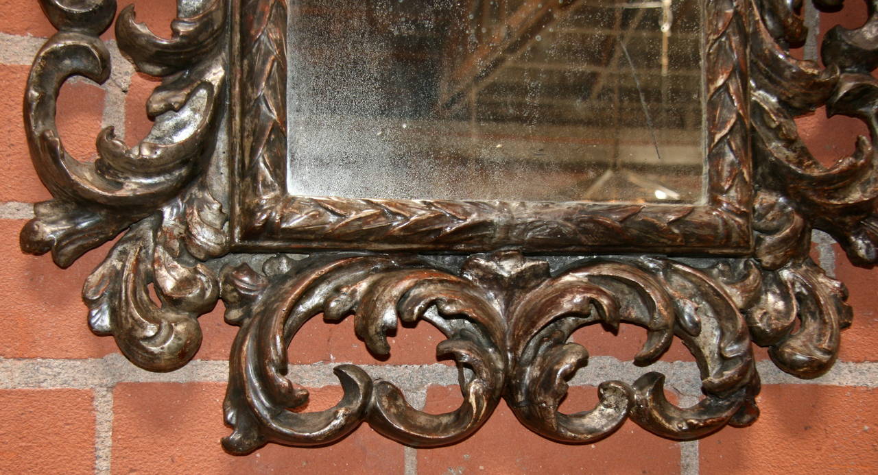 Wood 18th c. Carved Italian Mirror