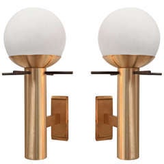 Pair of Italian 1960 Sconces By Stilux 5