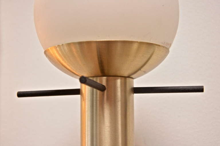 Mid-20th Century Pair of Italian 1960 Sconces By Stilux