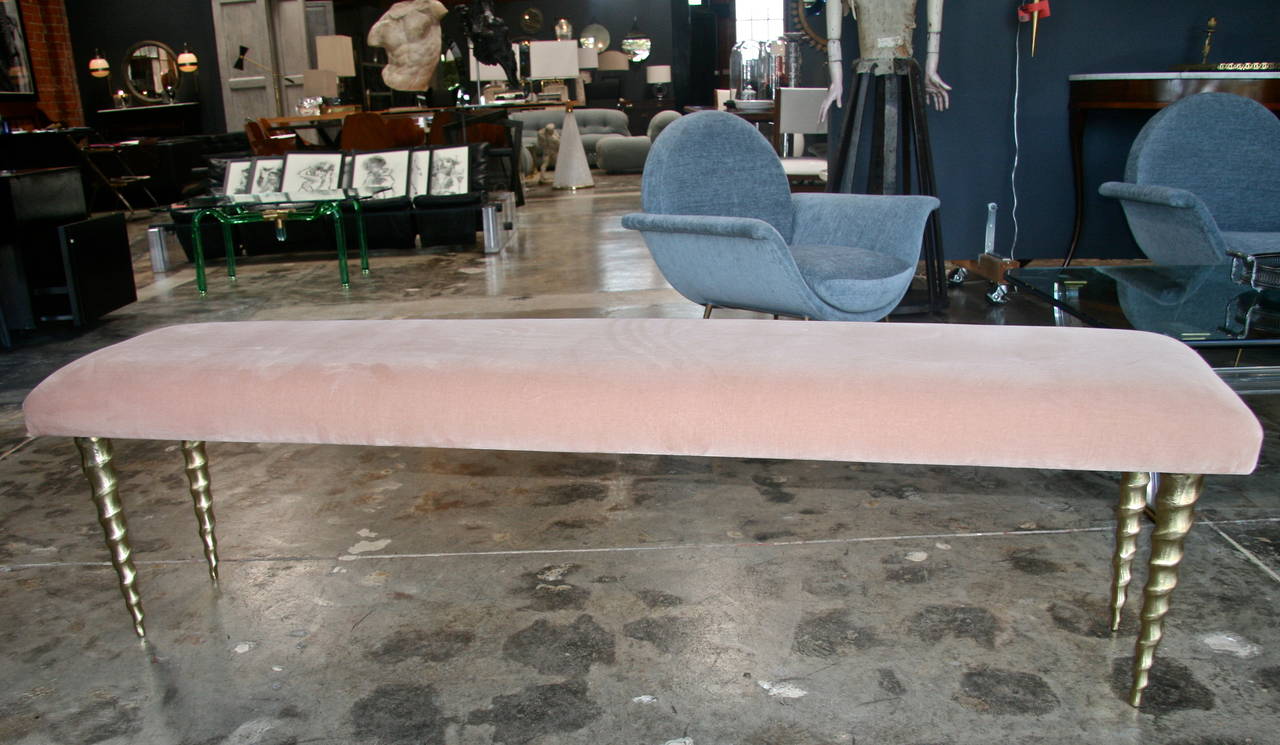 Italian Bronze Leg Bench