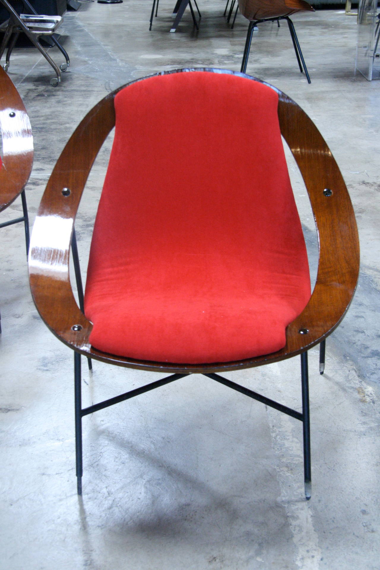 Rare Ico Parisi Lounge Chairs 1