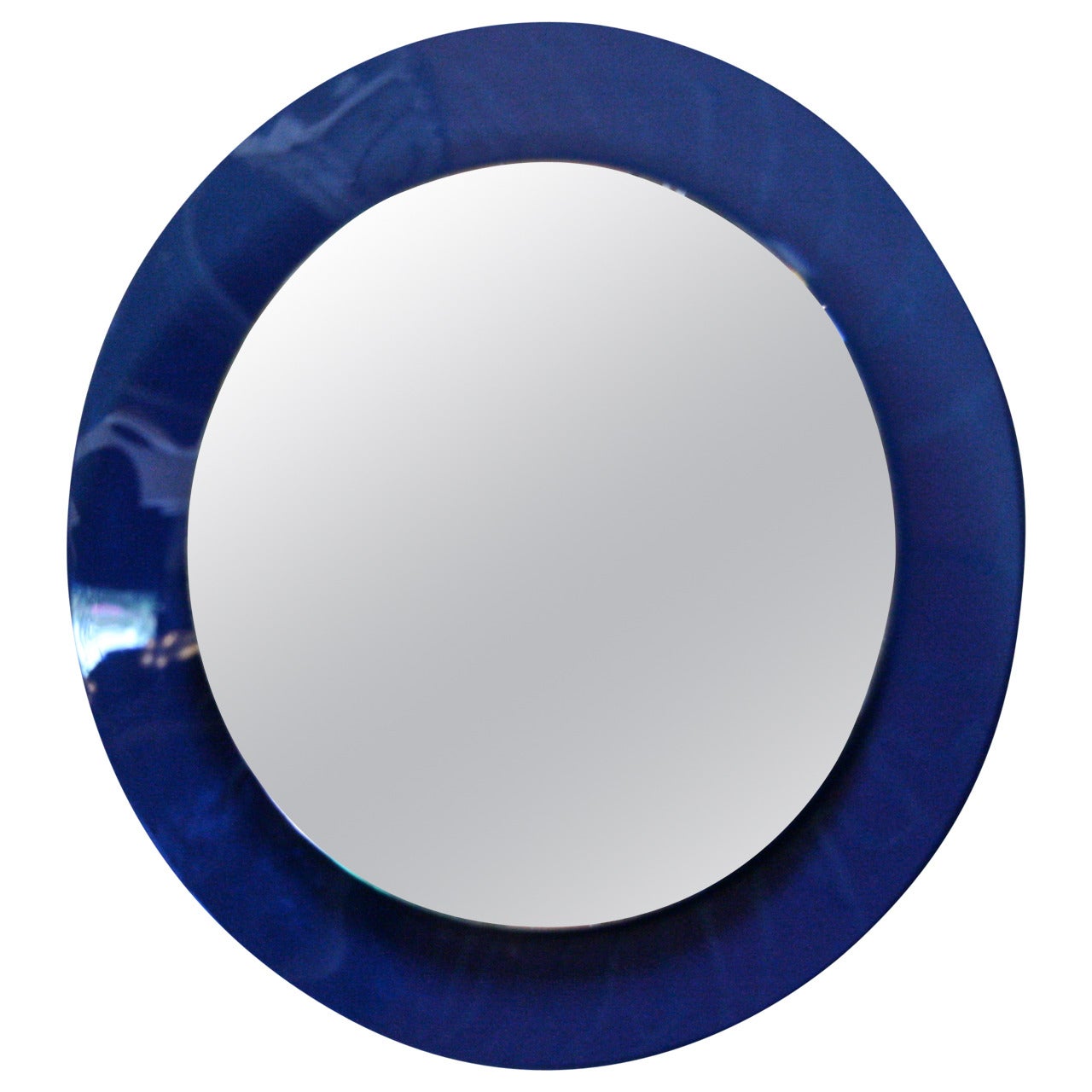 Italian 1960s Cobalt Blue Mirror