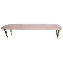 Italian Bronze Leg Bench