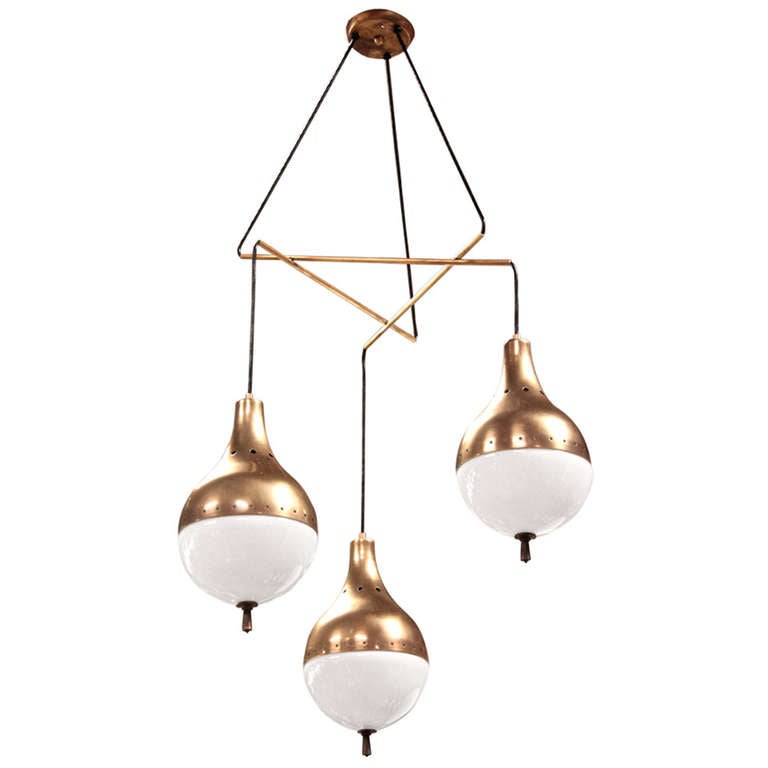 Italian Pendant Chandelier For Sale at 1stDibs