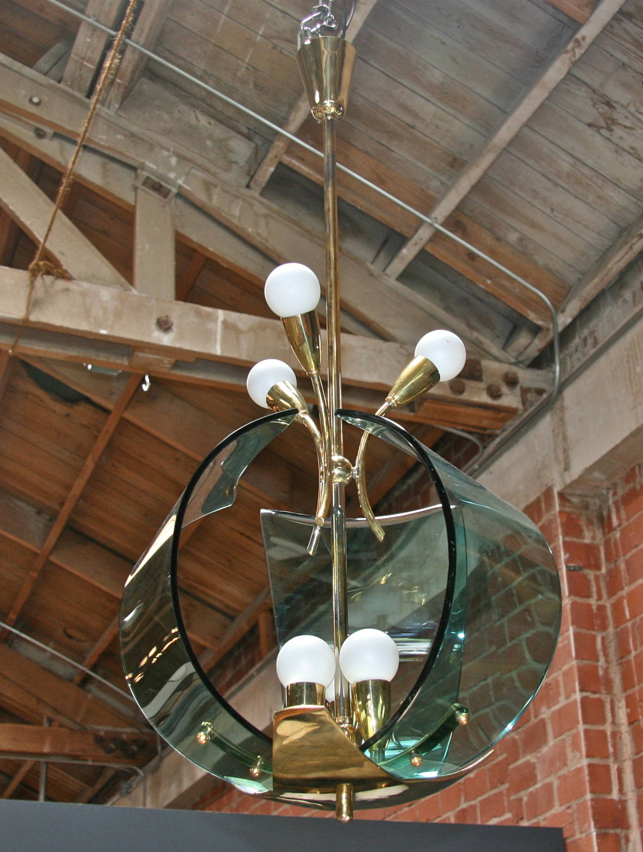 Italian Chandelier, 1950s For Sale 4