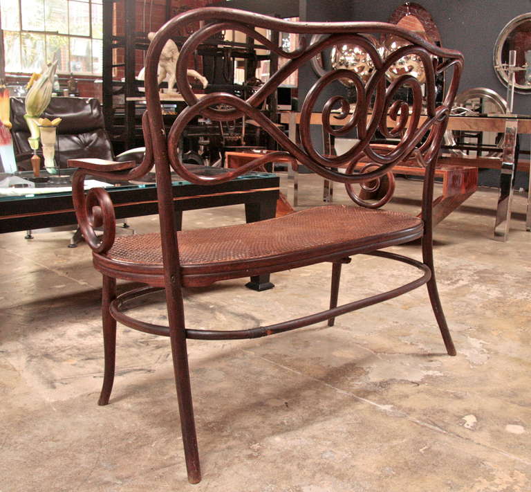 Mid-20th Century Thonet Bentwood Bench