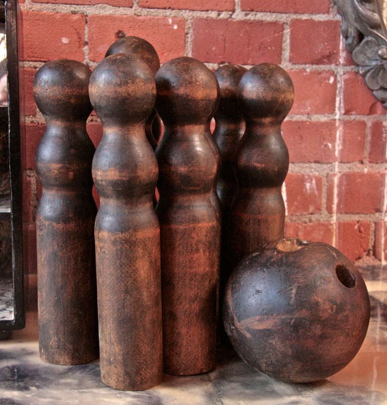 French 1940s Bowling Set