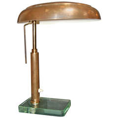 Italian Brass 1950's Table Lamp 9