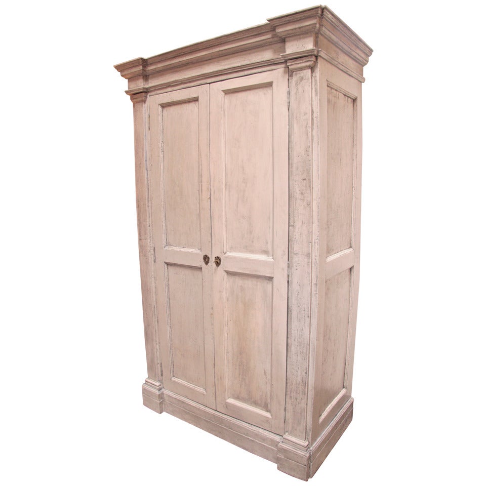 Italian 18th C. Oversized Distressed  Armoire For Sale