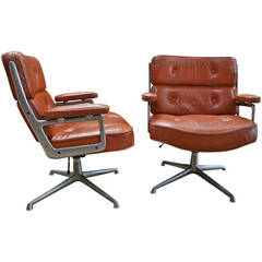Pair of Time Life Executive Chairs by Charles & Ray Eames for Herman Miller