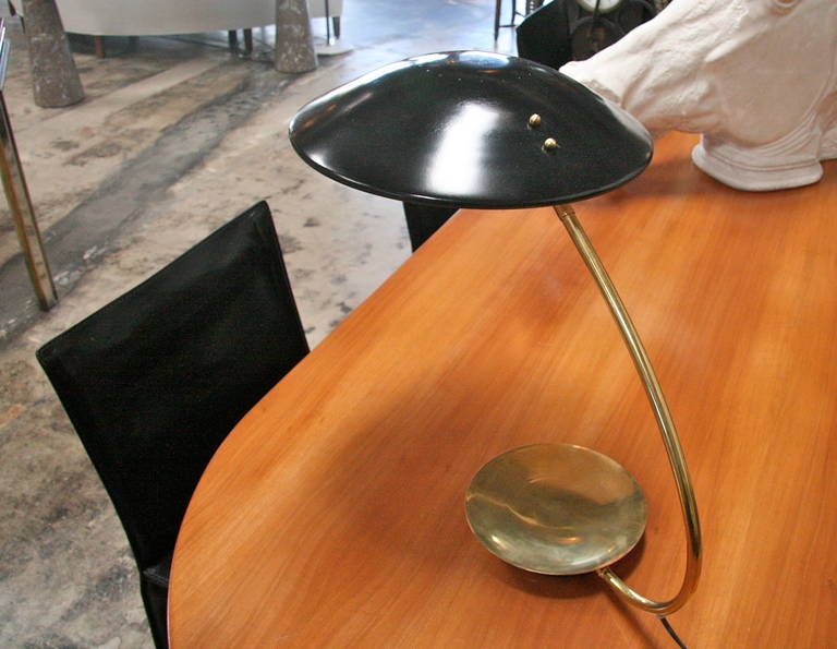 Italian Table Light with Brass Tray 3