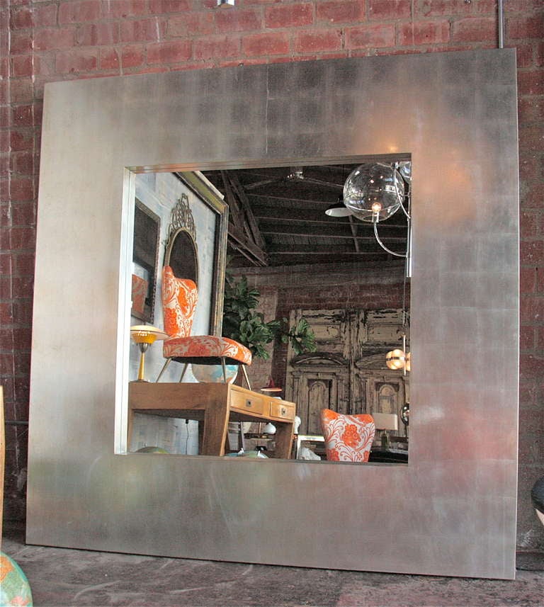 Large silver leaf mirror, mirror on the wall, who is the largest most beautiful oversized mirror of them all?