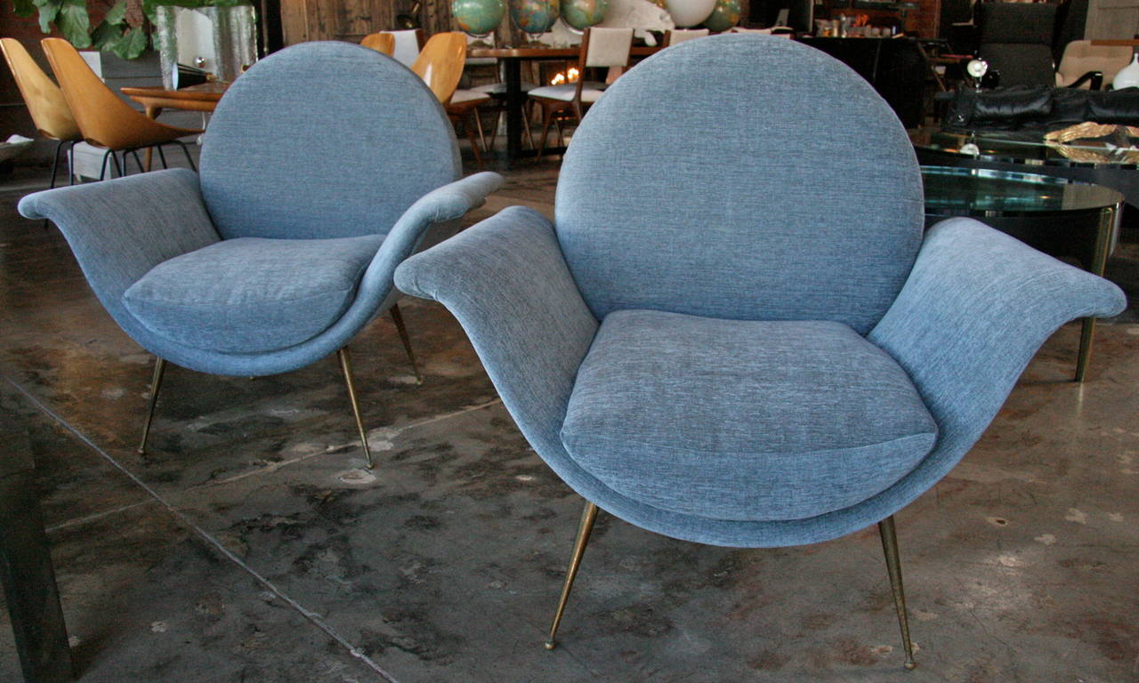 Italian Armchairs, 1950s, "La Gondola"