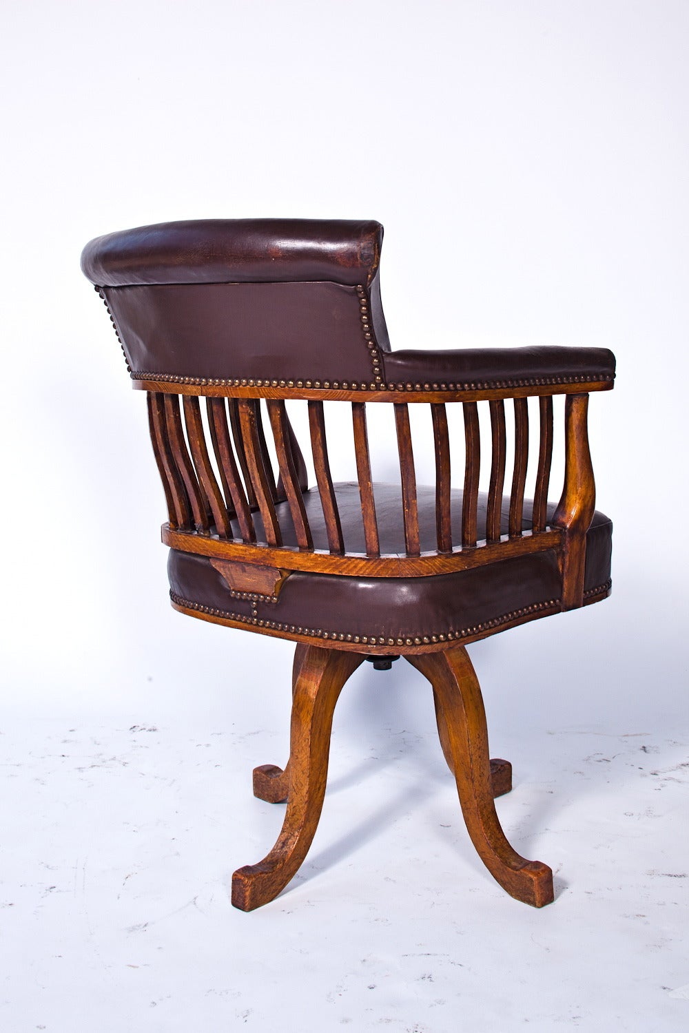 Early 20th Century Italian 1920s Office Swivel Chair