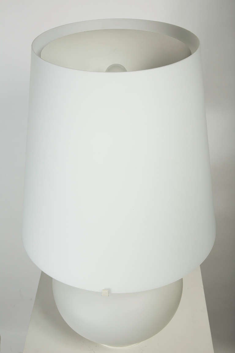 Glass Fontana Arte Table Lamp