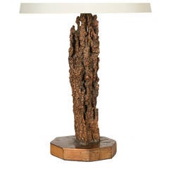 Sculptural Copper Table Light