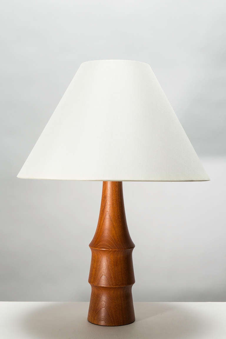 Pair of Petite Danish Table Lamps In Excellent Condition In Los Angeles, CA
