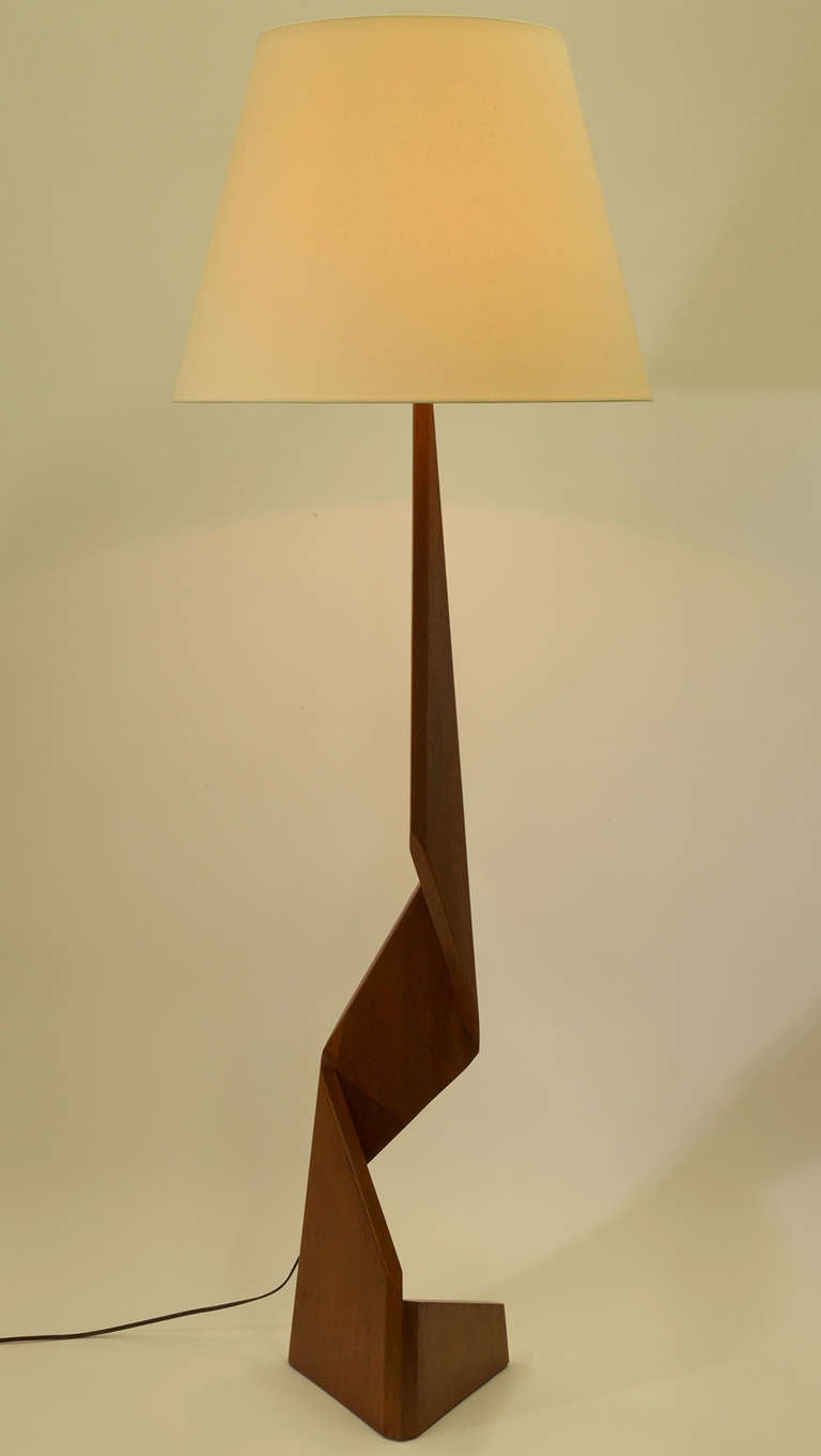 Geometric sculptural floor lamp from Denmark
