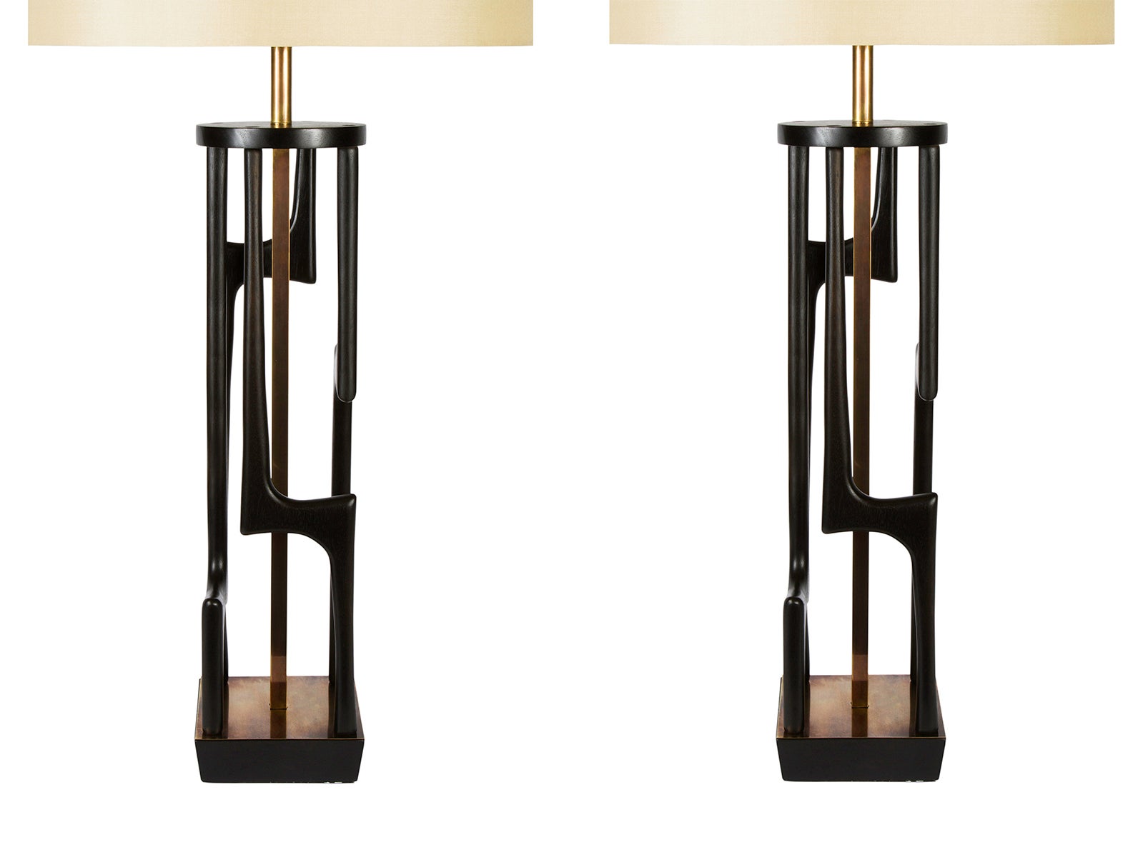 Rare pair of Modeline Table Lamps