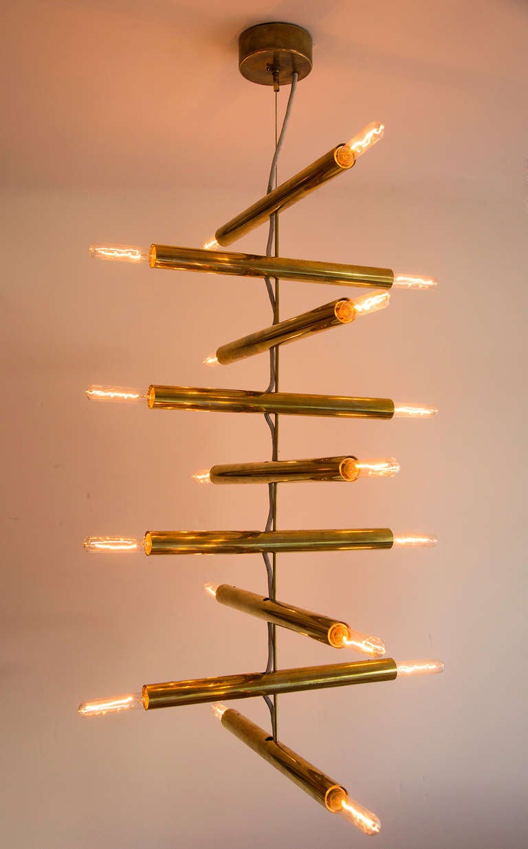 Lumi Brass Pendants In Excellent Condition In Los Angeles, CA