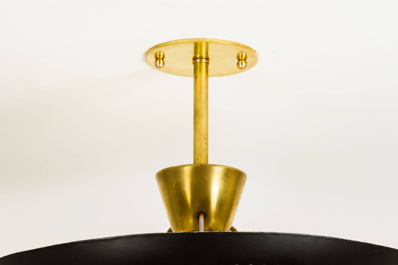 Brass Italian Flush Mount Ceiling Light