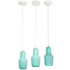 Massimo Vignelli for Venini Glass Pendants