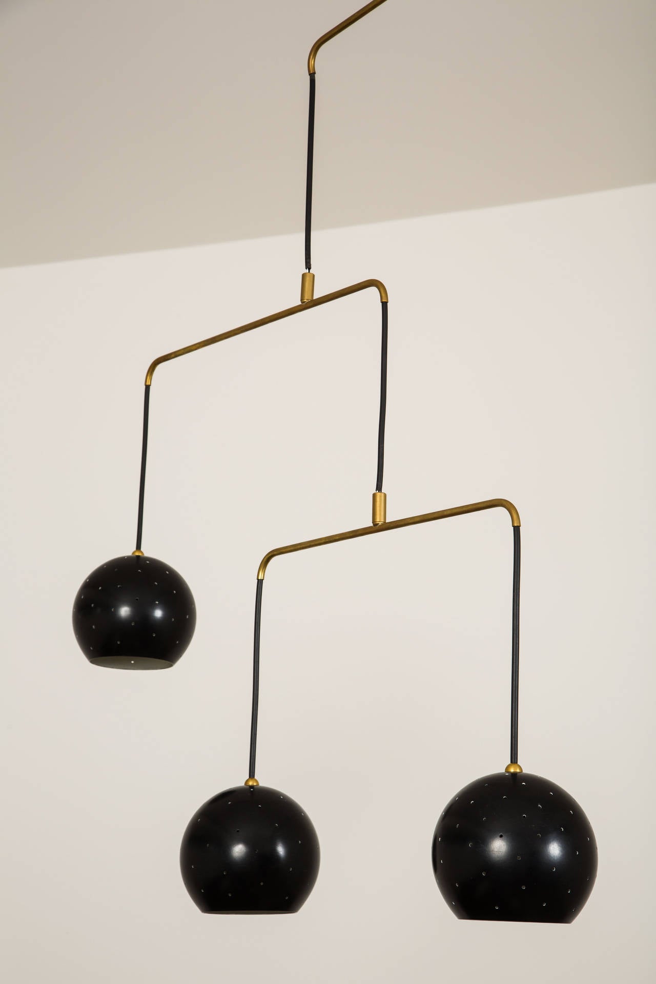 Mid-20th Century Large Italian Mobile Chandelier