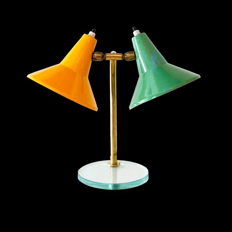 Two Cone Adjustable Petite Table Lamp