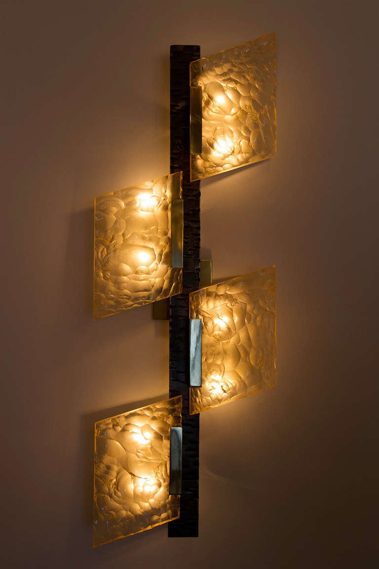 A wall light with