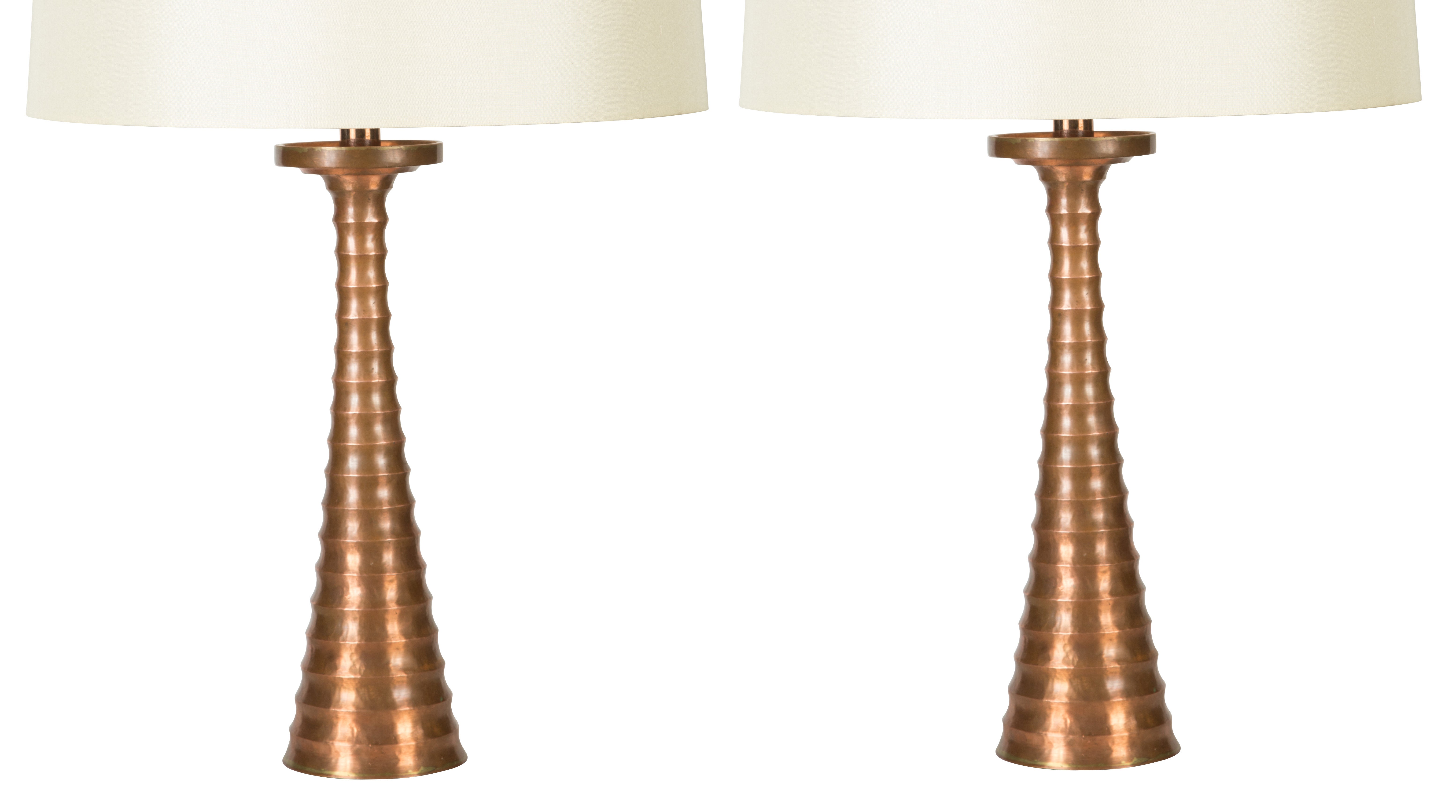 Pair of Copper Table Lamps