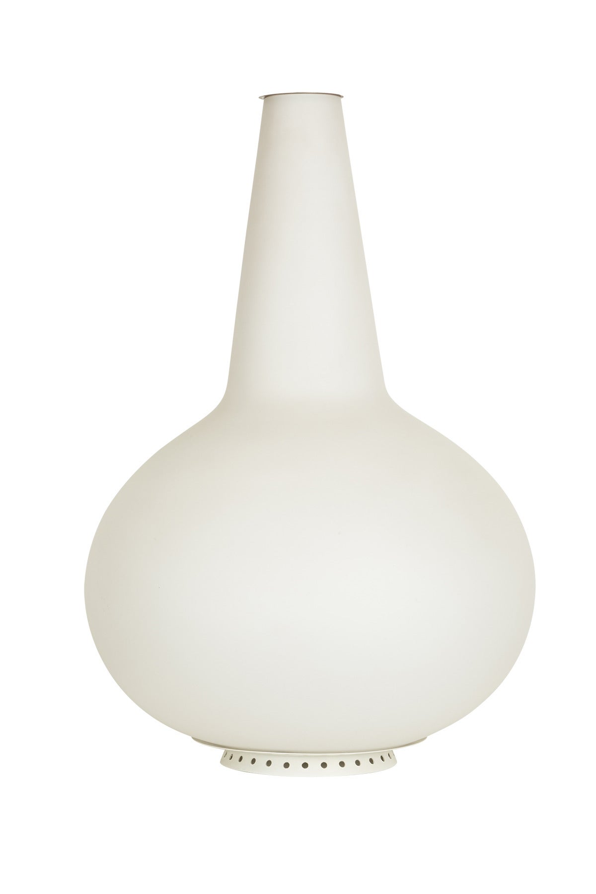 Satin Glass Vase Lamp by Fontana Arte For Sale