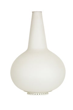 Vintage Satin Glass Vase Lamp by Fontana Arte