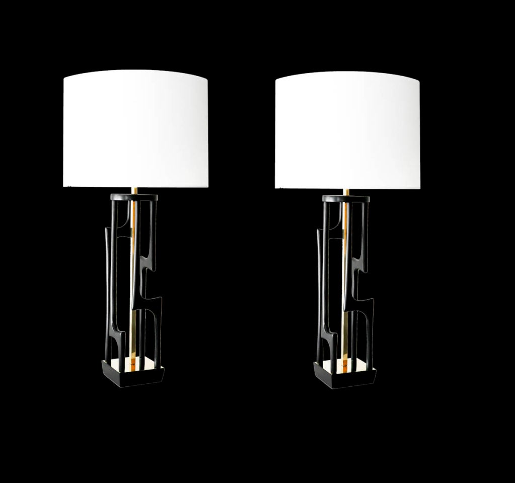 Pair of Modeline Table Lamps