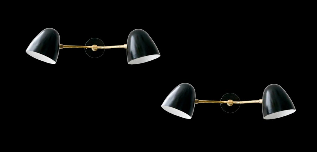 Disderot Double Arm Wall Lamps