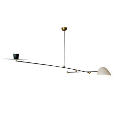 Rare Oscar Torlasco Counter Balance Ceiling Lamp