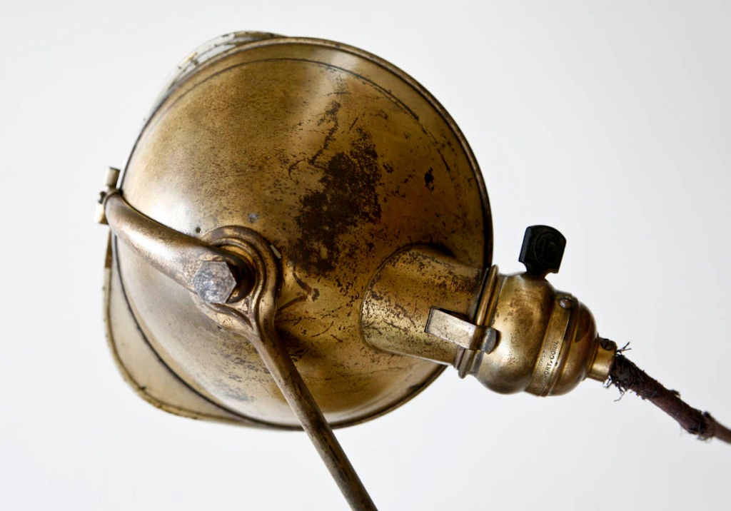 Brass Industrial Jewelers Lamp