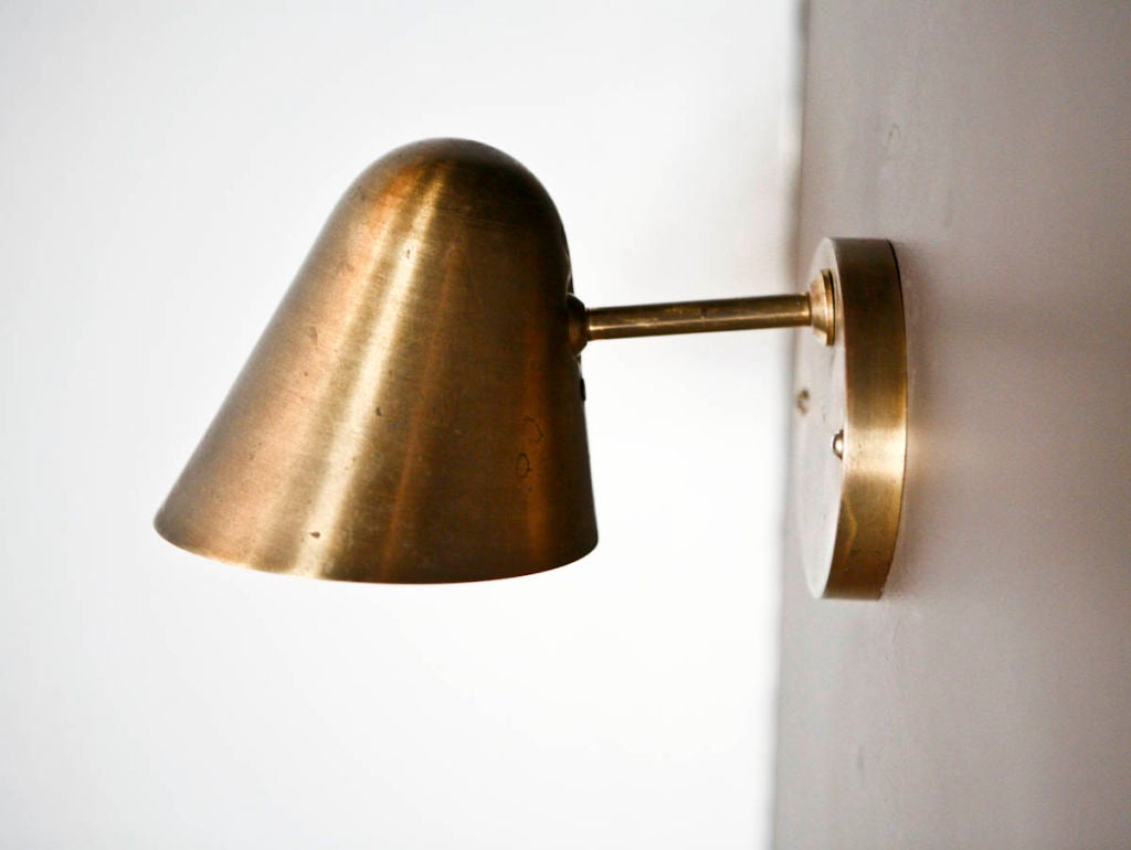 Brass Jacques Biny Sconces