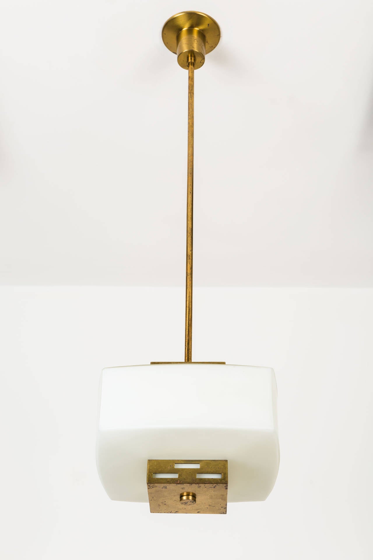 Mid-Century Modern Lampe à suspension Angelo Lelli pour Arredoluce  en vente