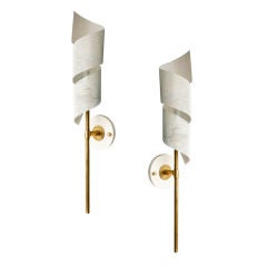 Pair of Lunel Perforated Sconces