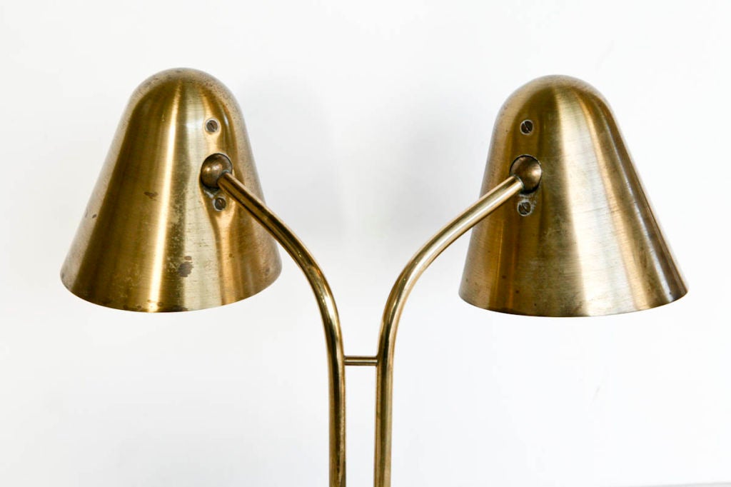 Brass Jacques Biny Library Lamp
