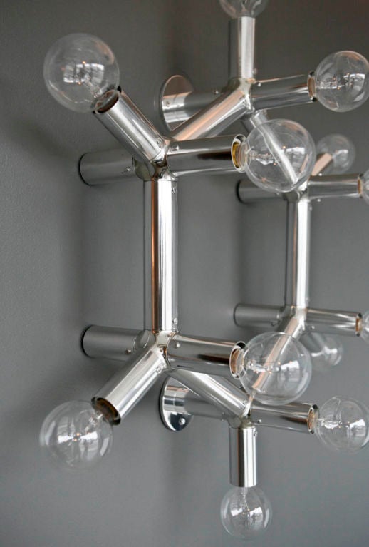 Wall or ceiling lamps.
Multiples available and various configurations.
Priced individually.