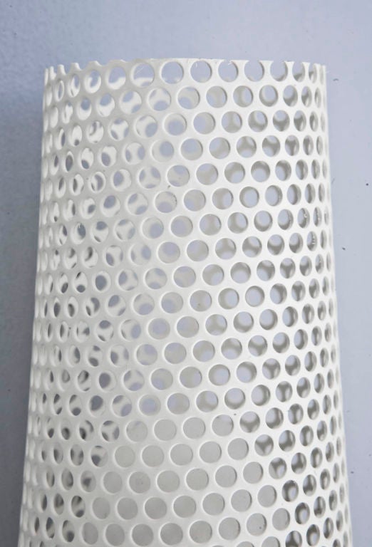 Mid-Century Modern Rewire Custom Tulip Perforated Sconces For Sale