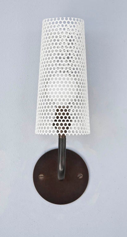Rewire Custom Tulip Perforated Sconces In New Condition For Sale In Los Angeles, CA