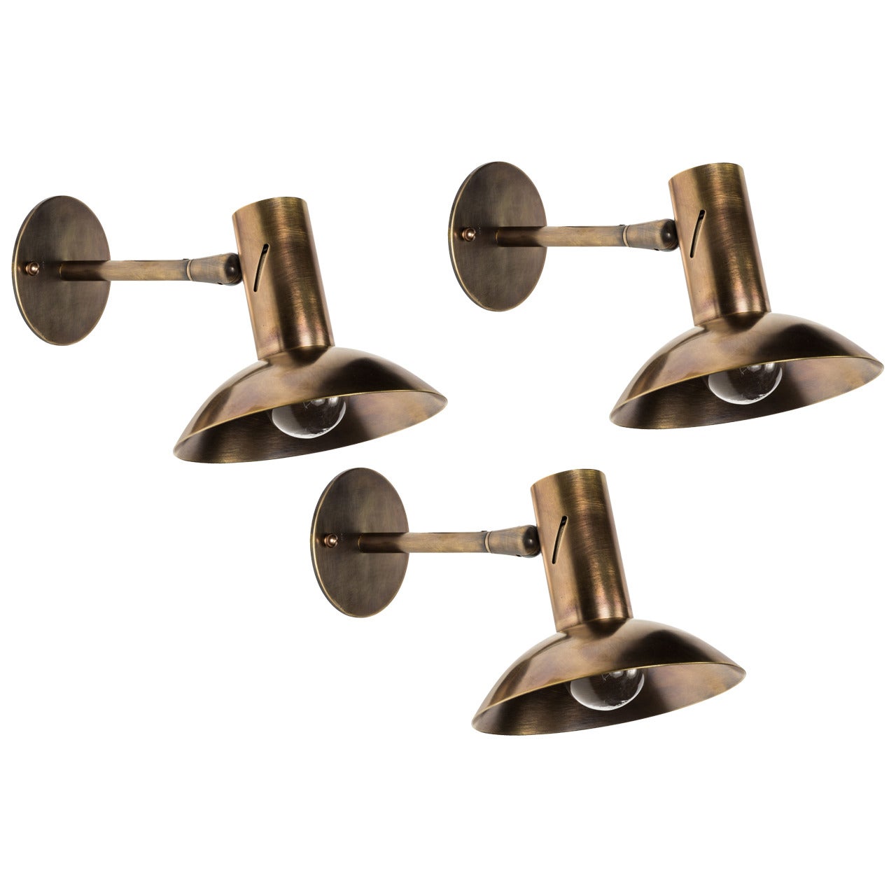 Italian Brass Sconces