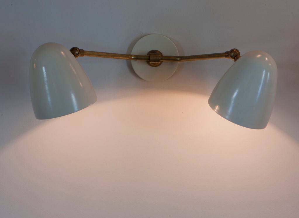 Pair of Disderot Double Cone Sconces