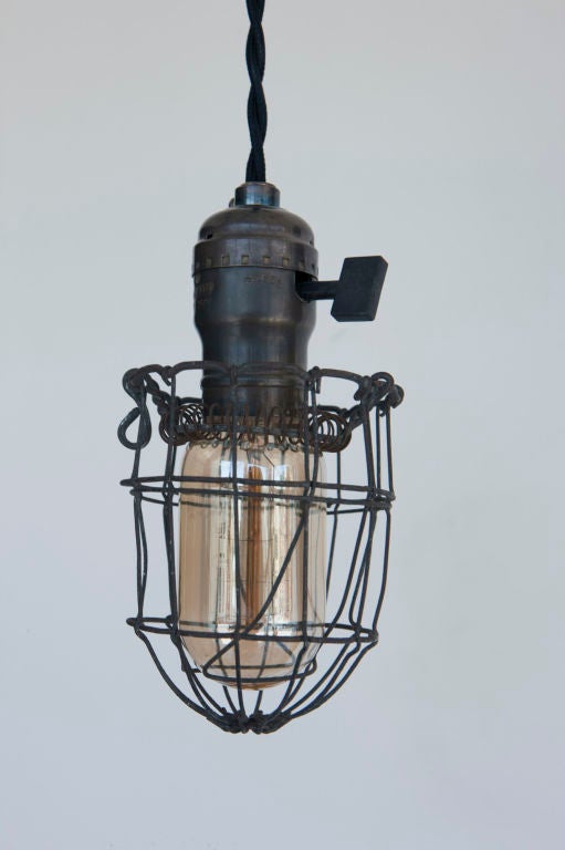 Metal Three Industrial Cage Lamps