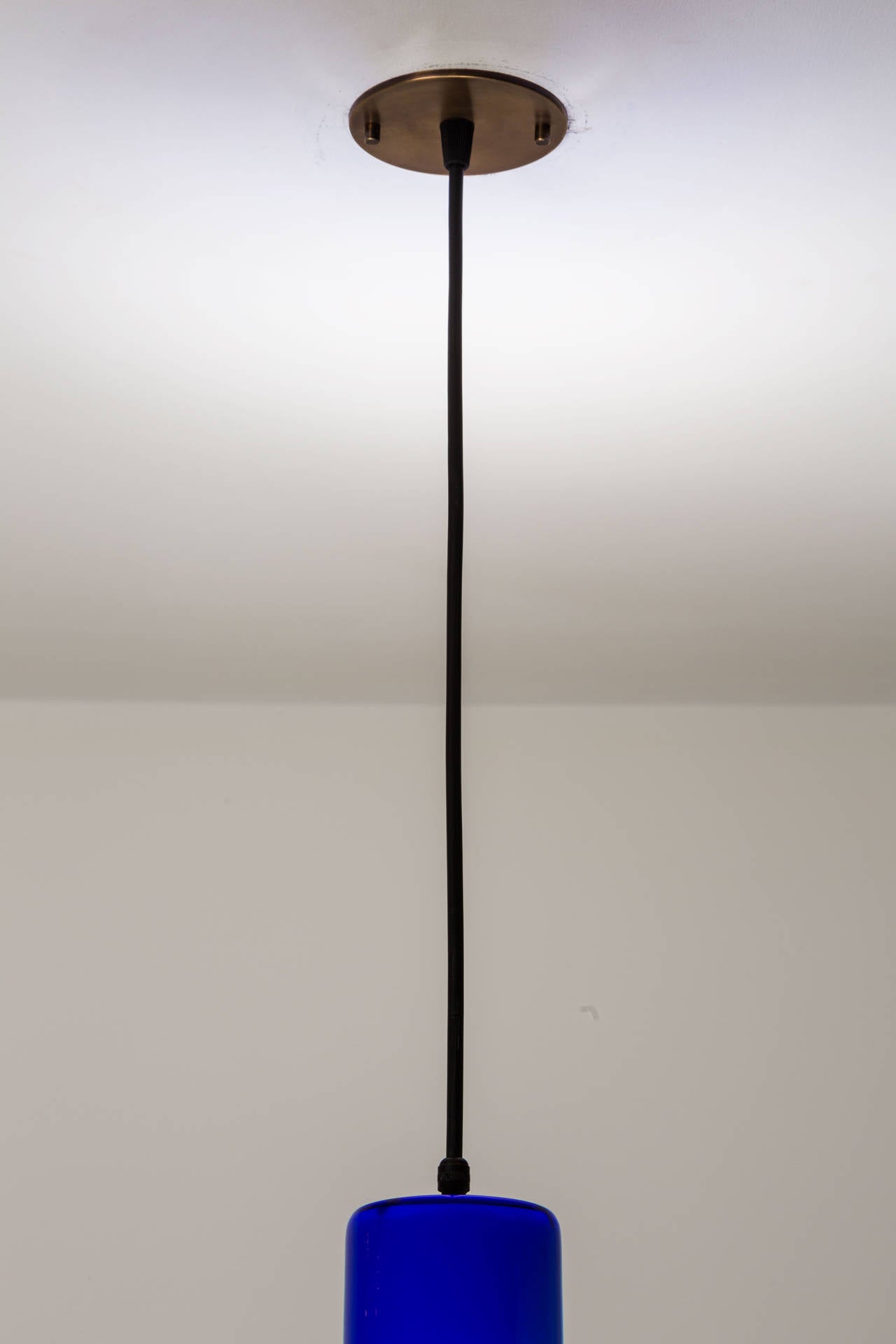 Gino Vistosi Glass Pendant In Excellent Condition In Los Angeles, CA