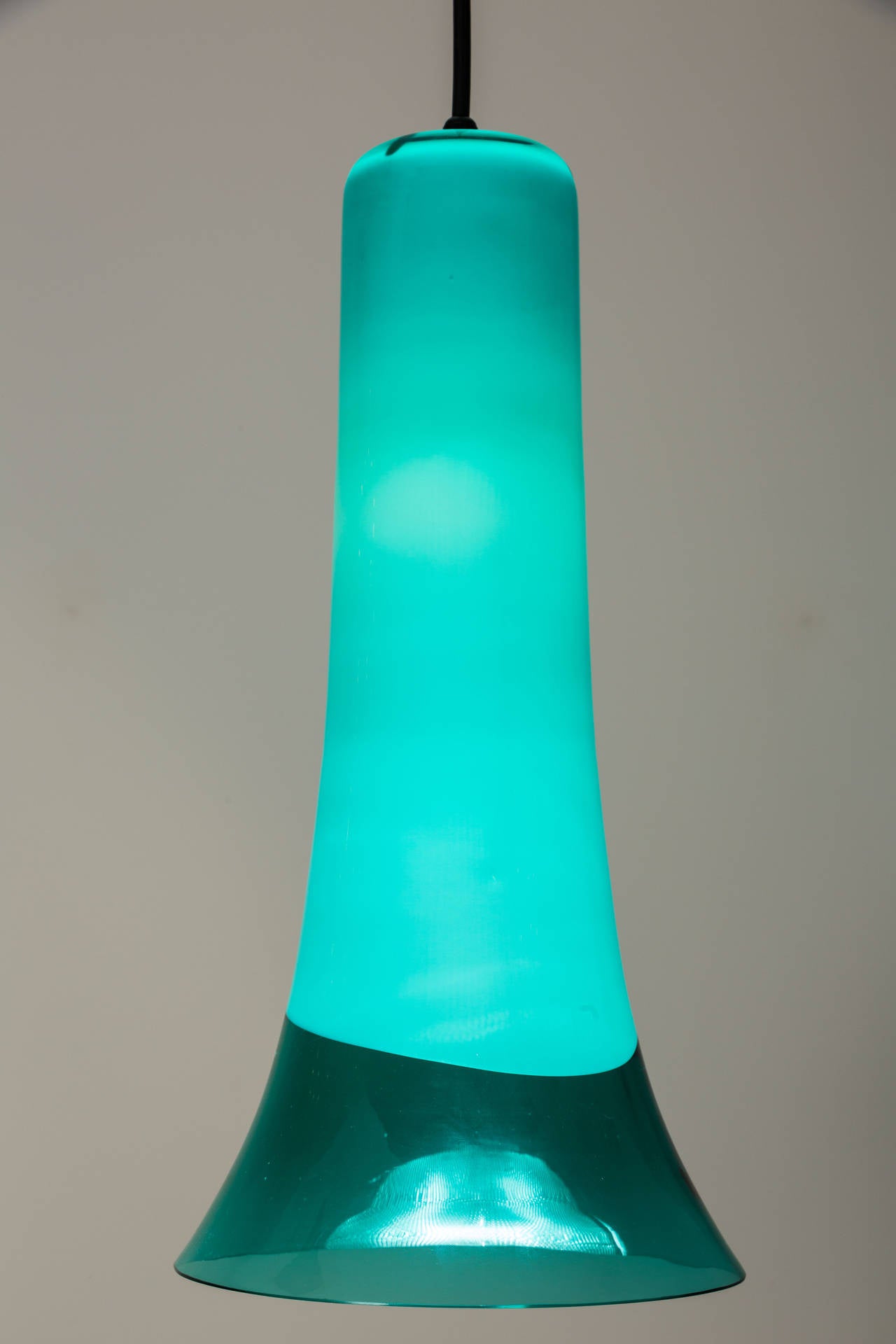 Italian Gino Vistosi Glass Pendant
