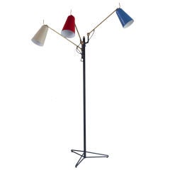 Rare Arredoluce Three Arm Floor Lamp