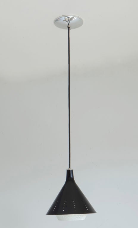 Rewire Custom Black and White Perforated  Pendant